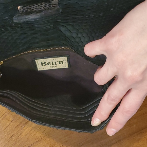 Like NEW Python skin Beirn clutch crossbody - Picture 8 of 10